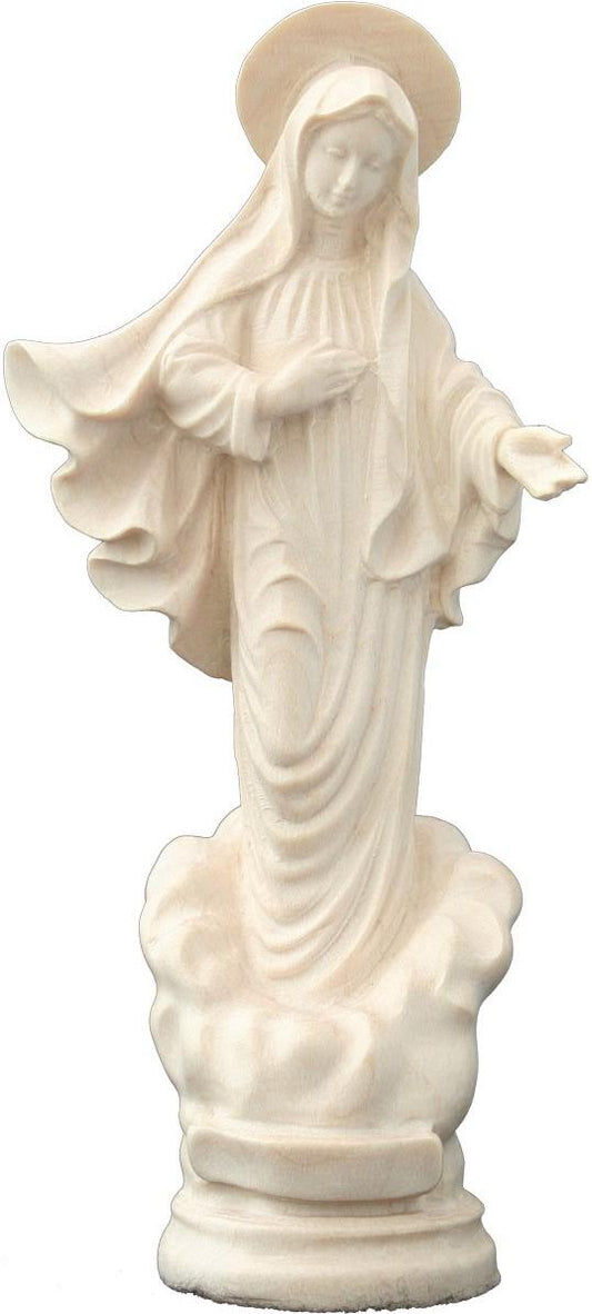 Statua Madonna di Medjugorje di legno - 20.0 cm