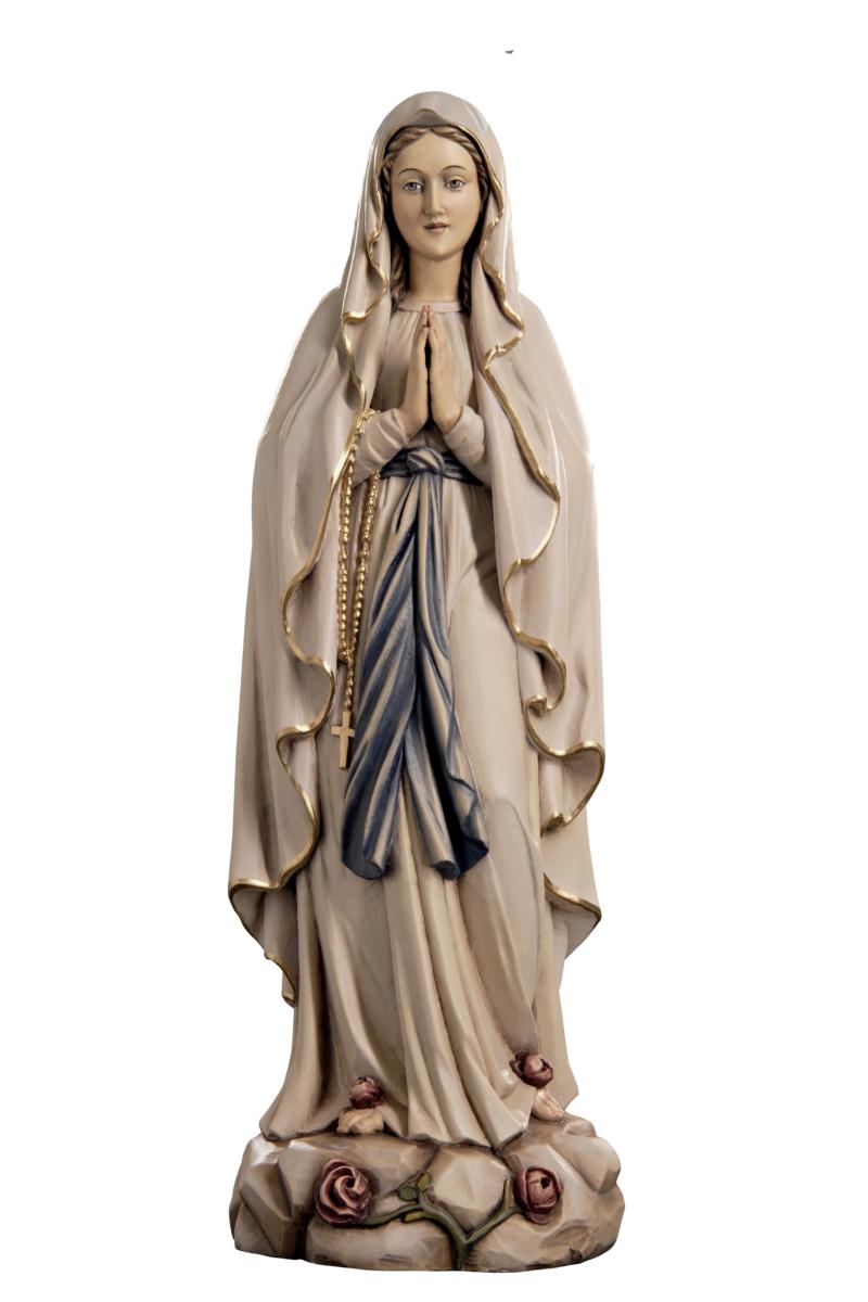 Madonnina di Lourdes in legno - 7.5 cm