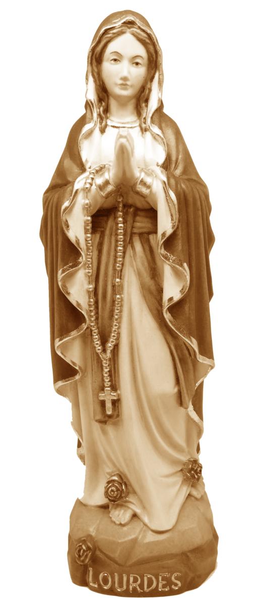 Statua Madonna di Lourdes di legno - 20.0 cm