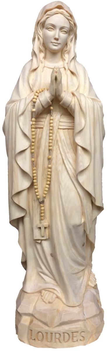 Statua Madonna di Lourdes di legno - 20.0 cm