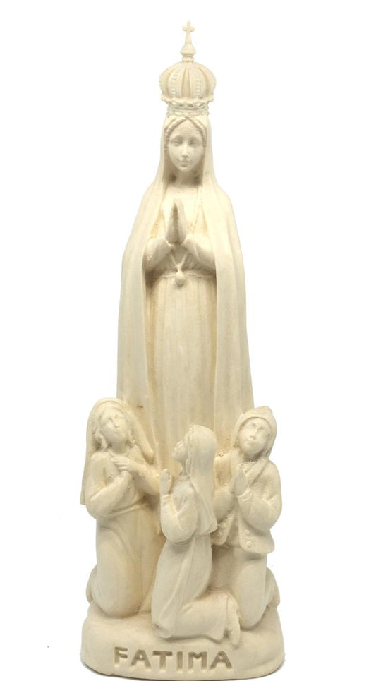 Apparizione di Fatima Capellina con corona in legno - 180.0 cm