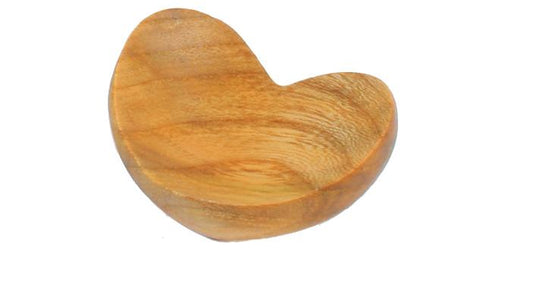 Ciotolina a forma di cuore in legno