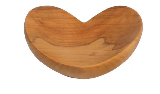 Ciotola a forma di cuore in legno