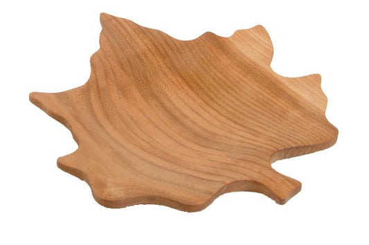 Ciotola forma di foglia in legno