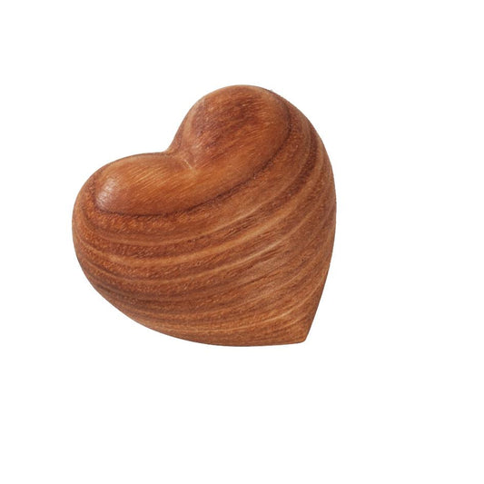 Cuore di legno 3D fatto a mano