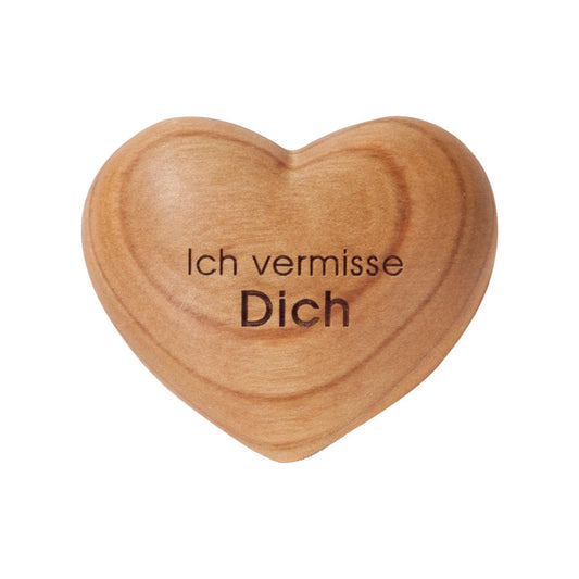 Cuore con dedica tedesca Mi manchi