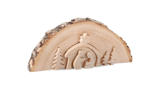 Immagini della natività ritagliate legno