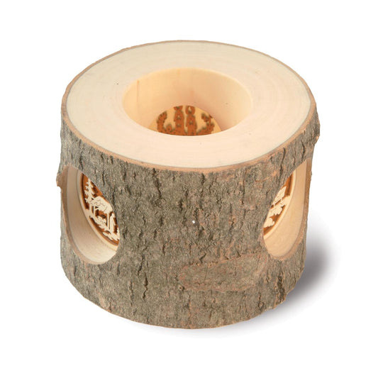 Lanterna a tronco scultura legno