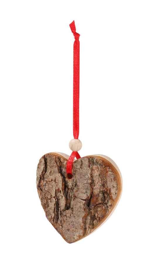 Cuore massiccio scolpito di legno