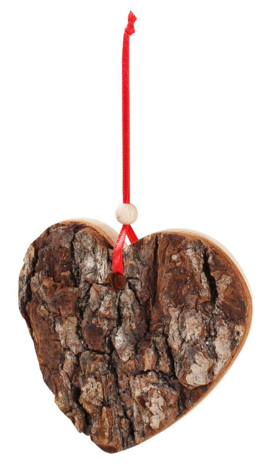 Cuore massiccio corteccia di legno