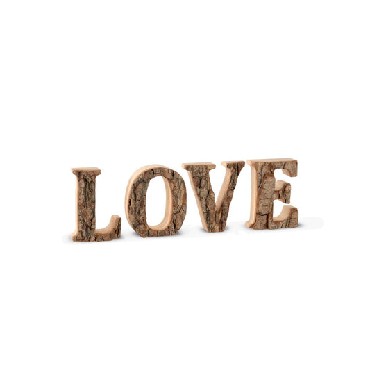 Scritta LOVE in legno