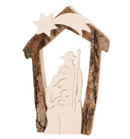 Presepe in legno 12,5 cm