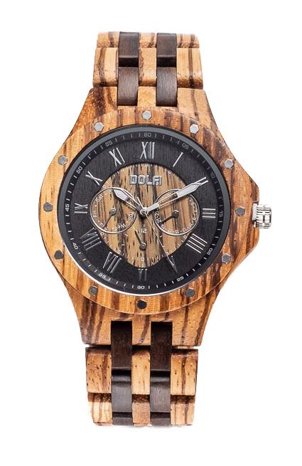 Orologio da uomo in legno dulivo Modello Scorpio