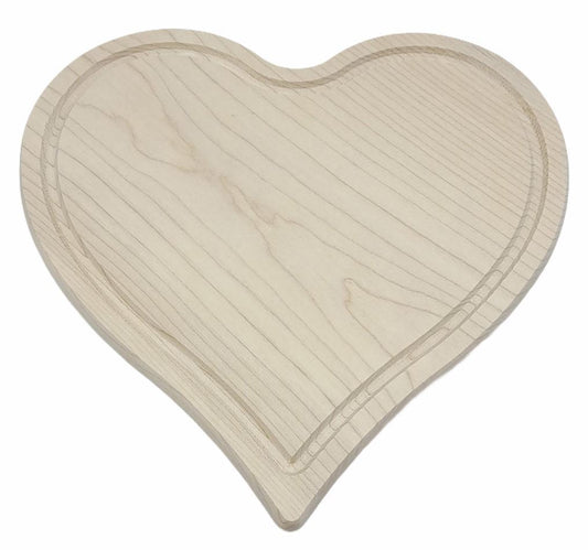 Tagliere - cuore in legno 24x24x1,5 cm